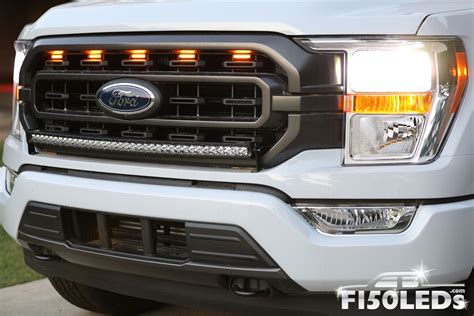 2021 Raptor Style Extreme Amber Led Grill Kit