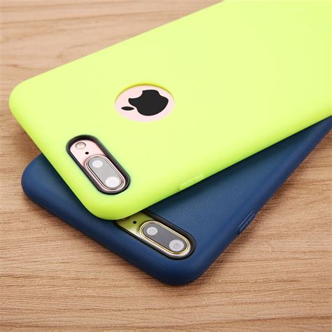 Solid Candy Color Phone Cases For Iphone 7 6 6s Plus 5 5s Se Case Ultra