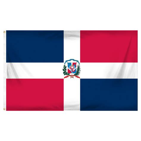 Dominican Republic 3ft X 5ft Printed Polyester Flag