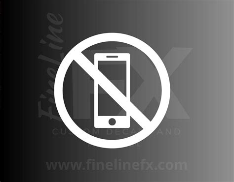 No Cell Phones Allowed Cell Phones Restricted Sign Vinyl Decal Sticker