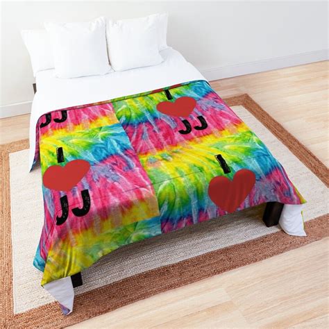 I Love Jj Tie Dye Comforter By Magicallykaylee Make Your Bed