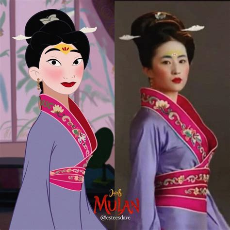 Mulan From Animated Movie In The Outfits Of Mulan 2020