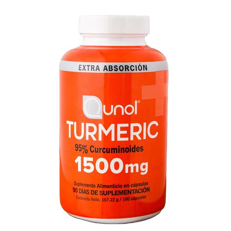 Qunol Turmeric 180 cápsulas de 1500 mg Costco México