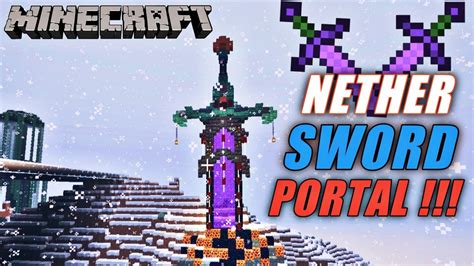 Minecraft Sword Nether Portal