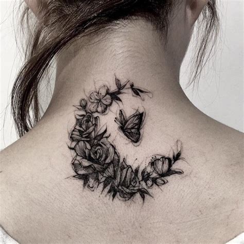 Big butterfly tattoo on neck. 60 Awesome Neck Tattoos | Neck tattoo, Butterfly neck ...