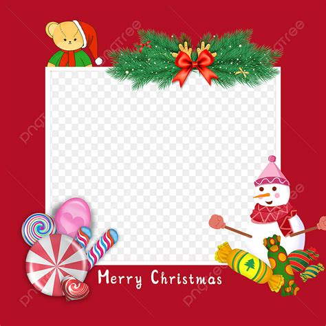 Red Christmas Border Png Picture Red Christmas Border Candy Bar