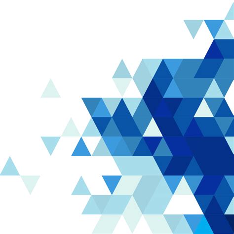 Blue Abstract Triangles Picture Png Transparent Background Free
