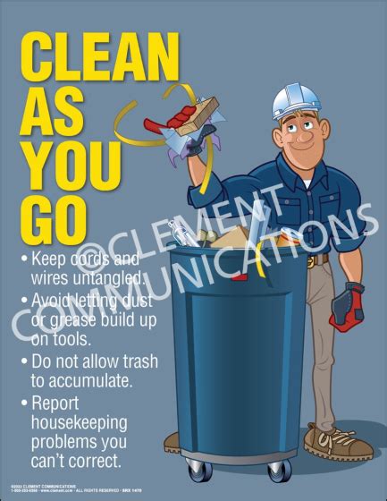 Clean As You Go Poster