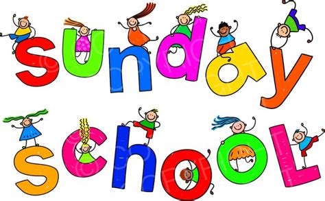 Happy Cartoon Sunday School Kids Toddler Art Prawny Clip