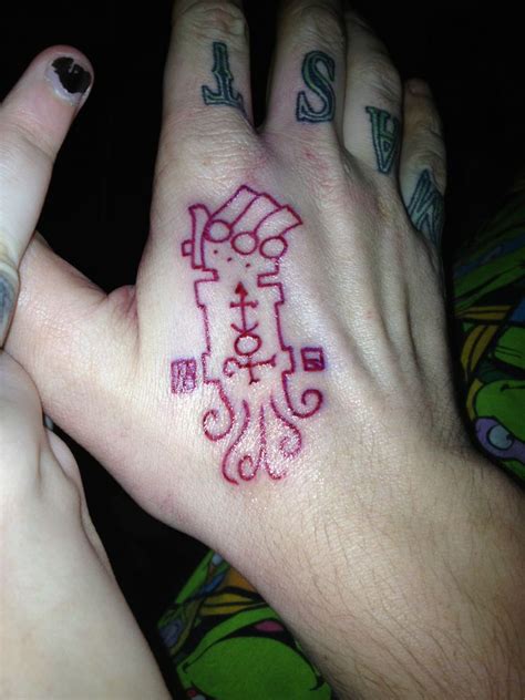 Right Hand Of Doom From Hellboy Tattooed On My Right Hand Done By