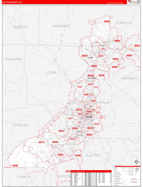 Digital Maps Of Fulton County Georgia