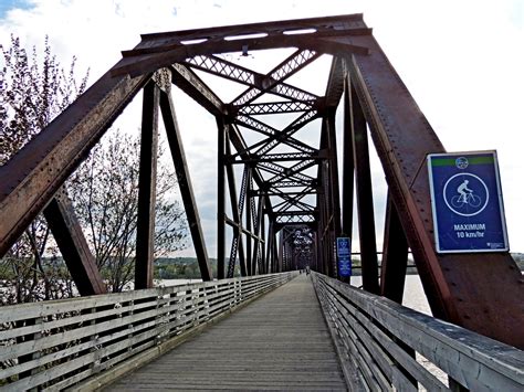 Bill Thorpe Walking Bridge Fredericton Nb Railroad Bridges On