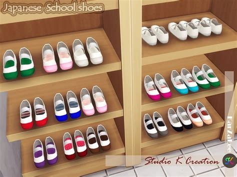 Japanese School Shoes Decor At Studio K Creation Sims 4 Updates