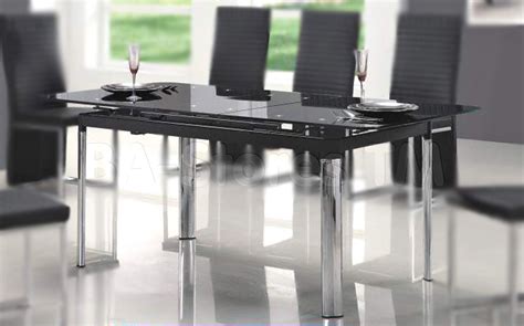 Black Glass Top Dining Tables Design Ideas With Stunning Furniture
