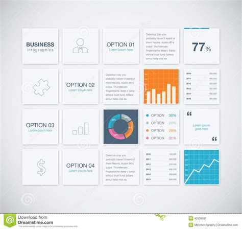 Modern Infographic Business Vector Template Backgr Stock Vector