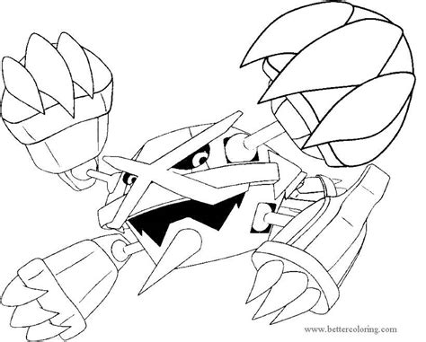 Mega Pokemon Evolution Coloring Pages Free Printable Coloring Pages