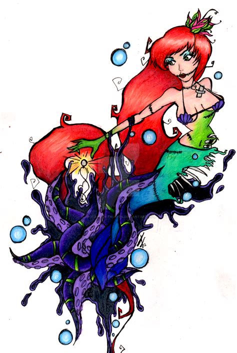 Little Mermaid Zombie X By Prosaicprotrusion On Deviantart