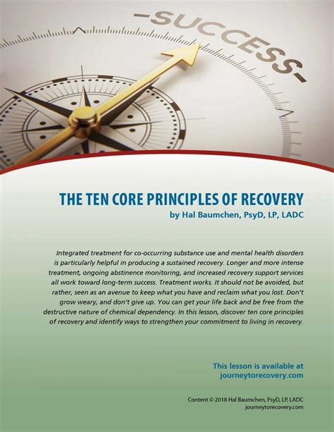 The Ten Core Principles of Recovery (COD Lesson) – Journey To Recovery