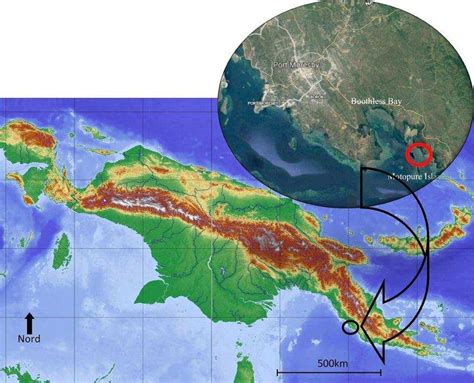 Physical Geography Of Papua Inset The Area South Of The Gulf Of Papua