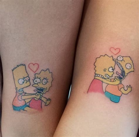 Bart And Lisa Simpson Bart And Lisa Simpson Forearm Tattoo Women