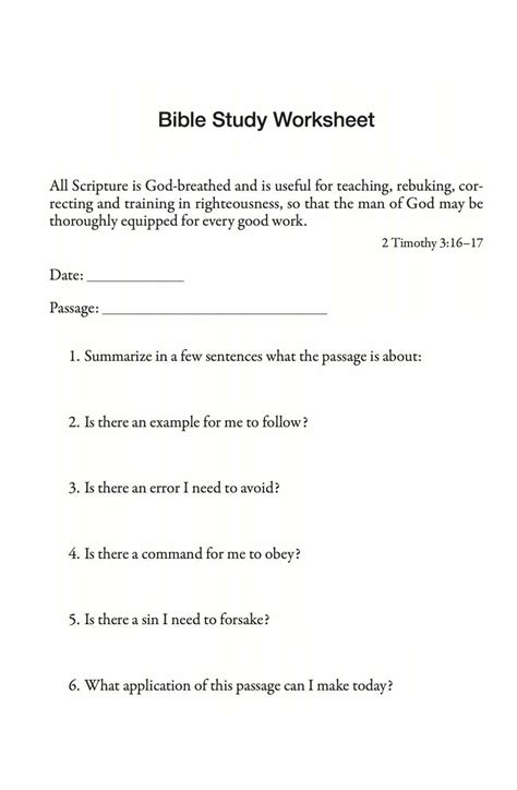 We believe that god tells us in scripture that we have received freely and we are therefore to freely give. 54 Bible Worksheets for You to Complete | KittyBabyLove.com