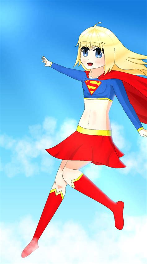 Cloud Surfing Supergirl Anime Style By Crazy0132 On Deviantart