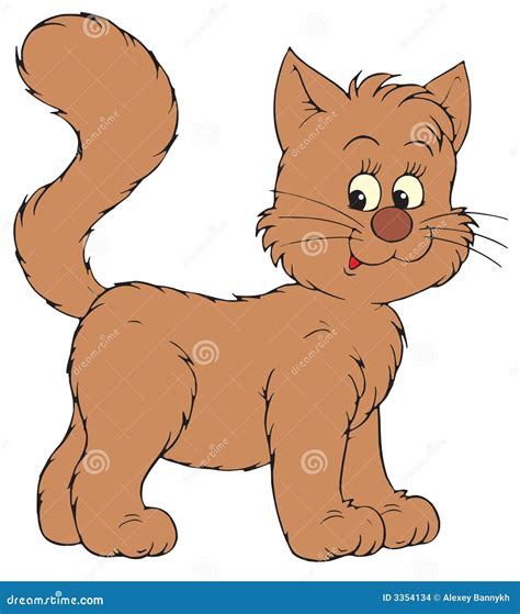 Brown Cat Vector Clip Art Stock Images Image 3354134
