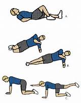 Images of Lumbar Spinal Stabilization Floor Exercises