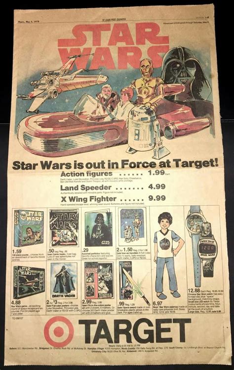 Star Wars Vintage Toy Ad From Target Vintage Star Wars Toys Star