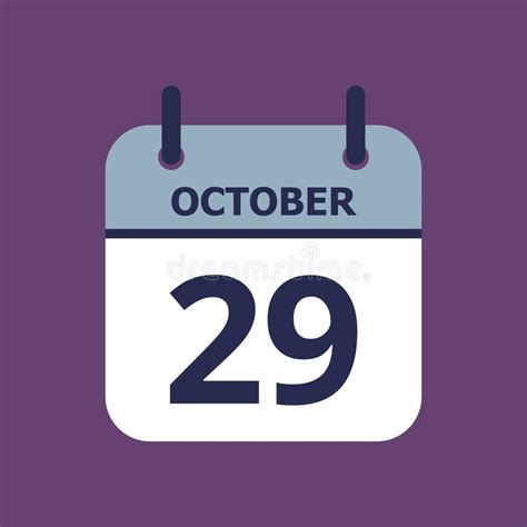 October 29th Date On A Single Day Calendar Gray Wood Block Calendar