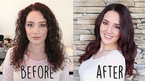 Transform Natural Curls to Soft Wavy Curls Hair Tutorial - YouTube
