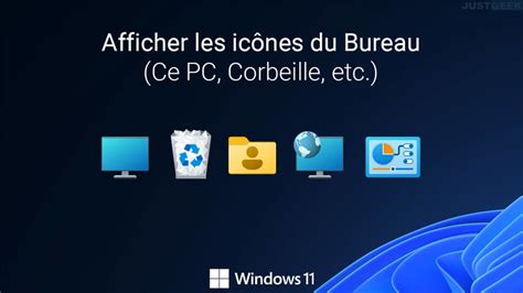 Afficher Les Icônes Du Bureau Sous Windows 11