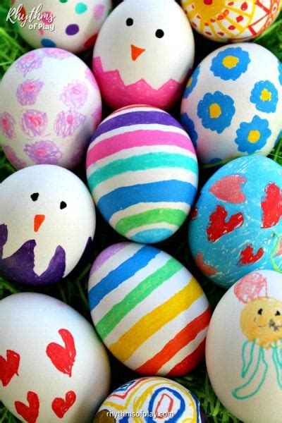 Wooden Easter Egg Decorating Ideas Rhythms Of Play