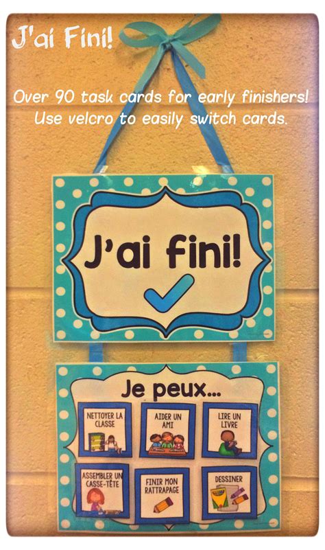 J Ai Fini Early Finisher Task Cards For Classroom Management
