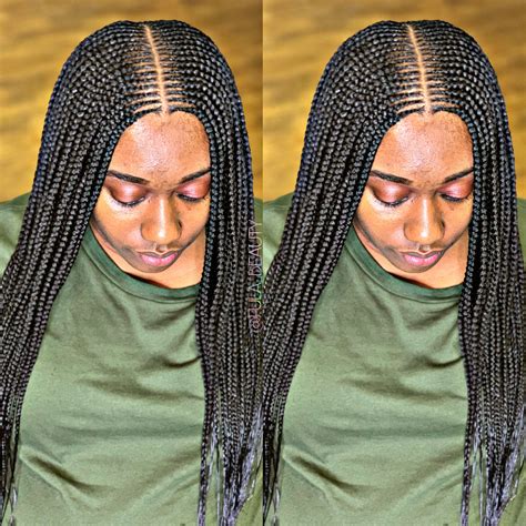 Feed In Braids Hairstyles Braided Hairstyles Fleek Box Braids Ear