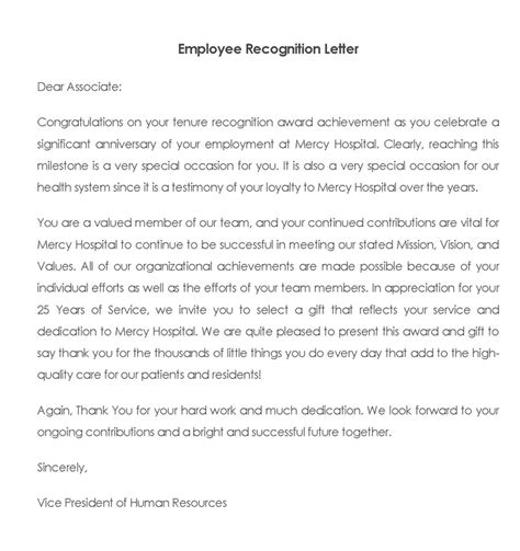 40 Best Sample Employee Recognition Letters (Writing Tips)