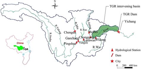 Locations Of Regional Tributary Rivers And Gauging Stations Download