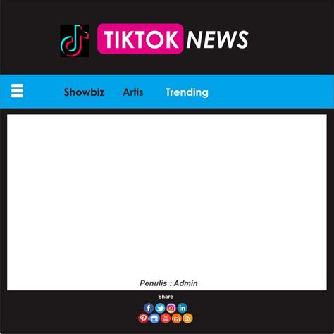 Twibbon Tik Tok News Template Tik Tok Templates News Stencils Vorlage Models