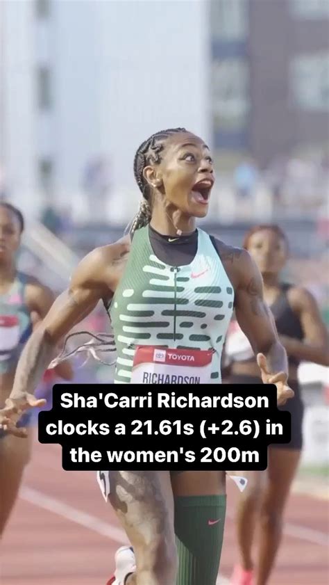 NBC Olympics Paralympics On Twitter Sha Carri Richardson Has The