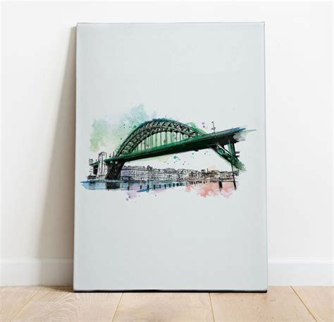 Tyne Bridge Newcastle Art Print Newcastle Illustration Etsy Uk Art