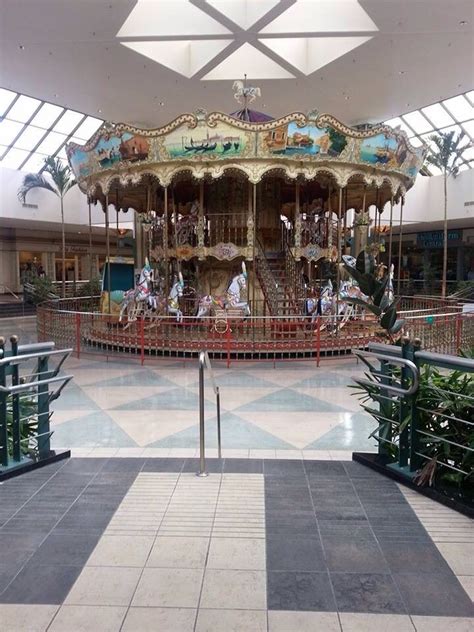 A Merry Go Round In An Indoor Mall