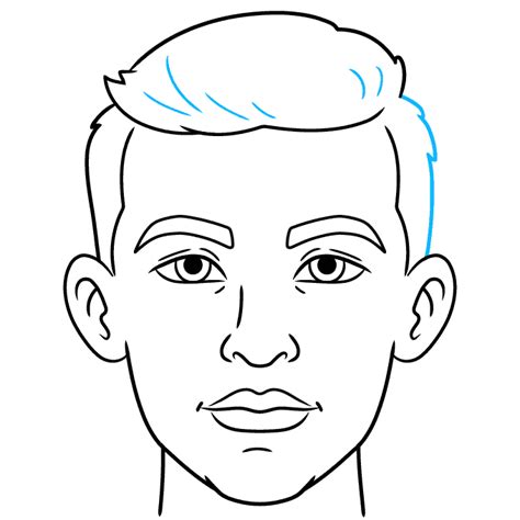 How To Draw A Mans Face Really Easy Drawing Tutorial
