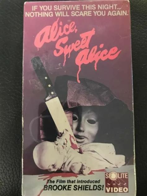 Alice Sweet Alice Vhs Sealed New Brooke Shields Horror Vintage The Best Porn Website
