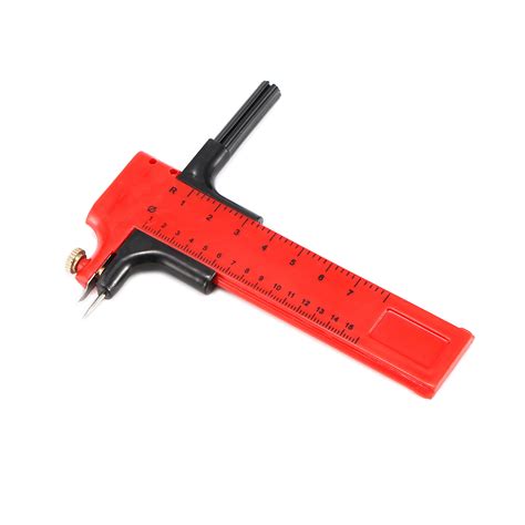 Red Paper Compass Comfortable Handle Compass Circle Cutter Adjustable