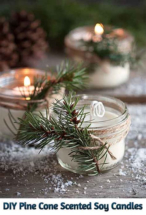 Diy Pine Cone Scented Soy Candles
