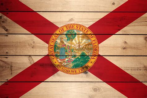 Flag Of Florida Wood Texture Download It For Free
