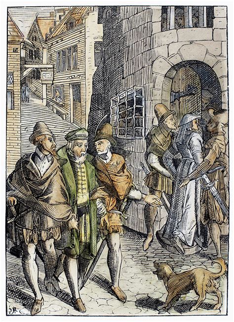 Medieval Prison 1557 Painting By Granger
