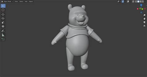 Winnie The Pooh Rigged 3d Model Rigged Cgtrader