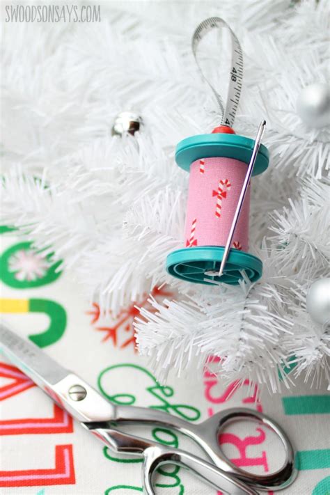 How To Make An Upcycled Thread Spool Ornament Christmas Ornament