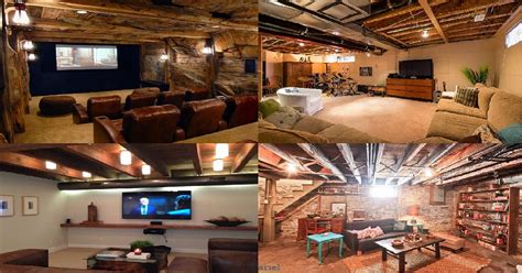 15 Awesome Unfinished Basement Ideas Genmice